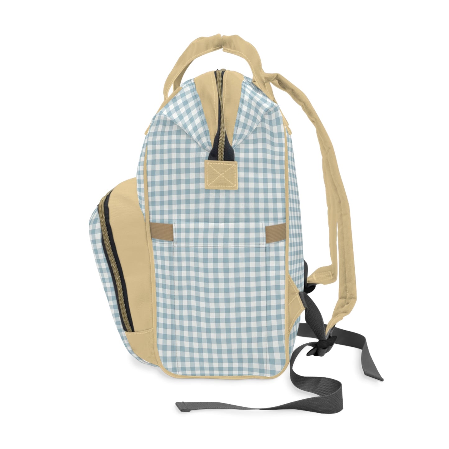 Backpack Bag in Blue Gingham - Modern Kastle Shop