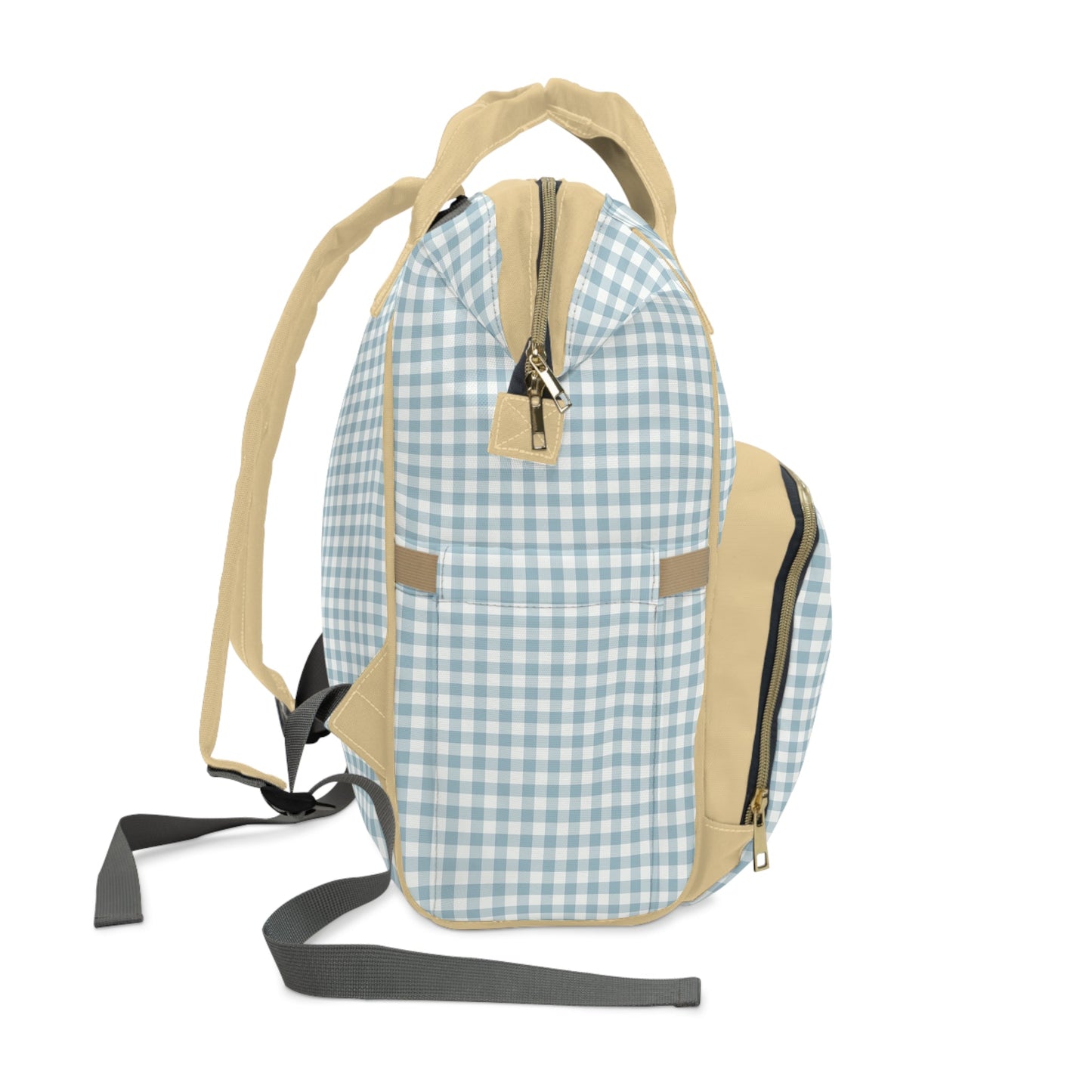 Backpack Bag in Blue Gingham - Modern Kastle Shop