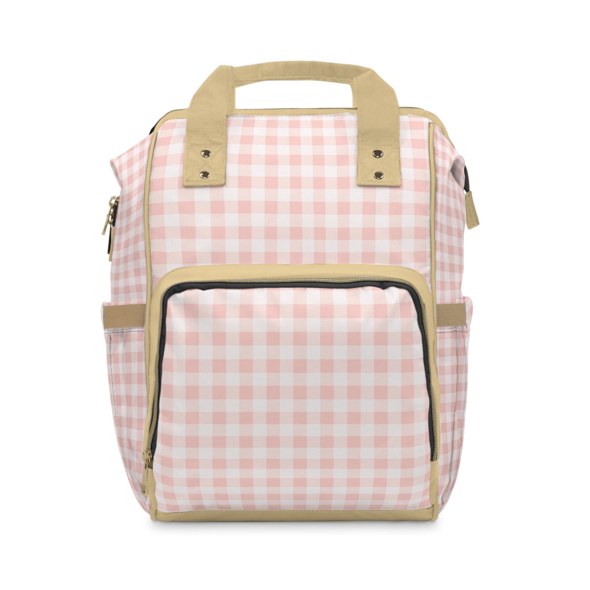 Backpack Bag in Blush Gingham - Modern Kastle Shop