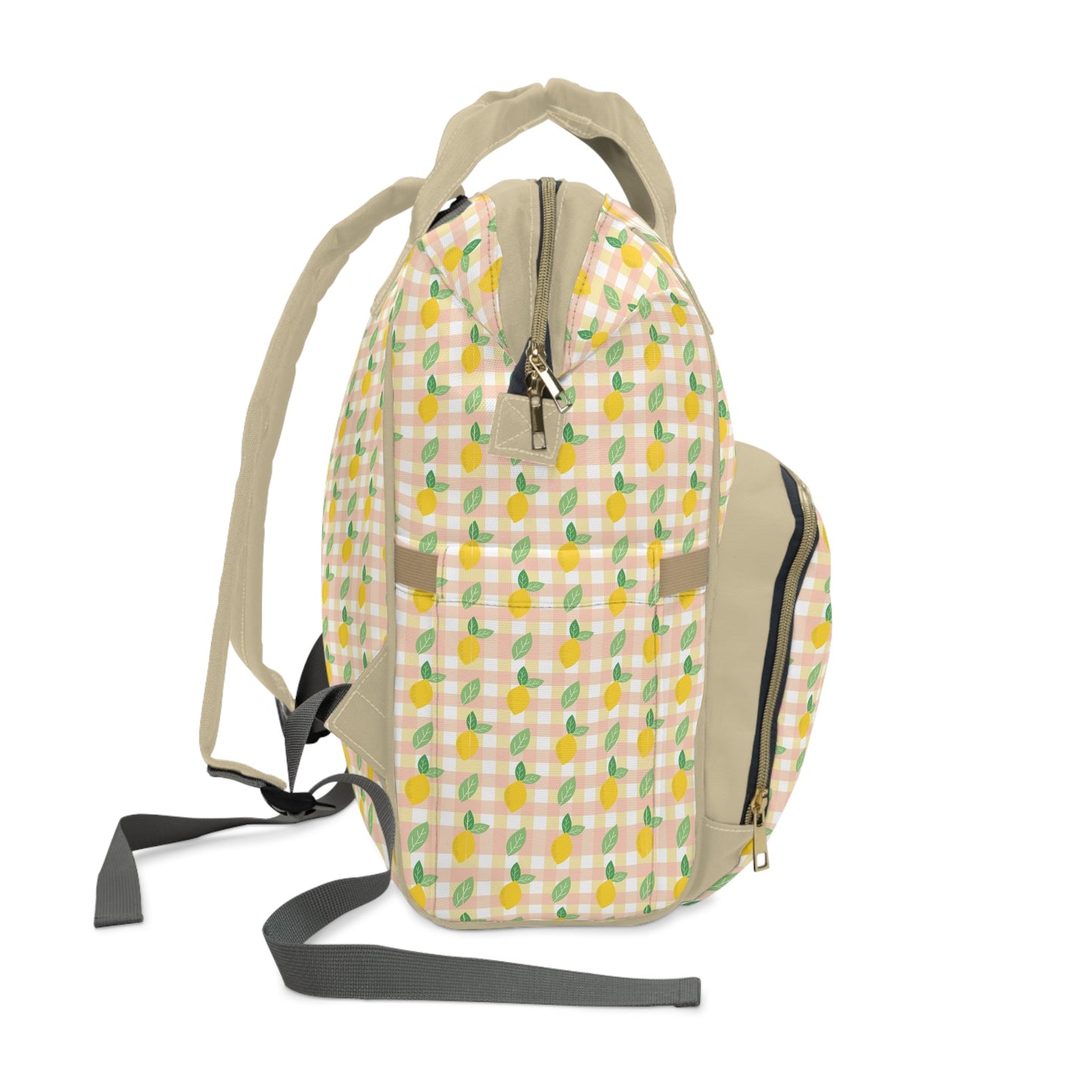 Backpack Bag in Checkered Lemons - Modern Kastle Shop