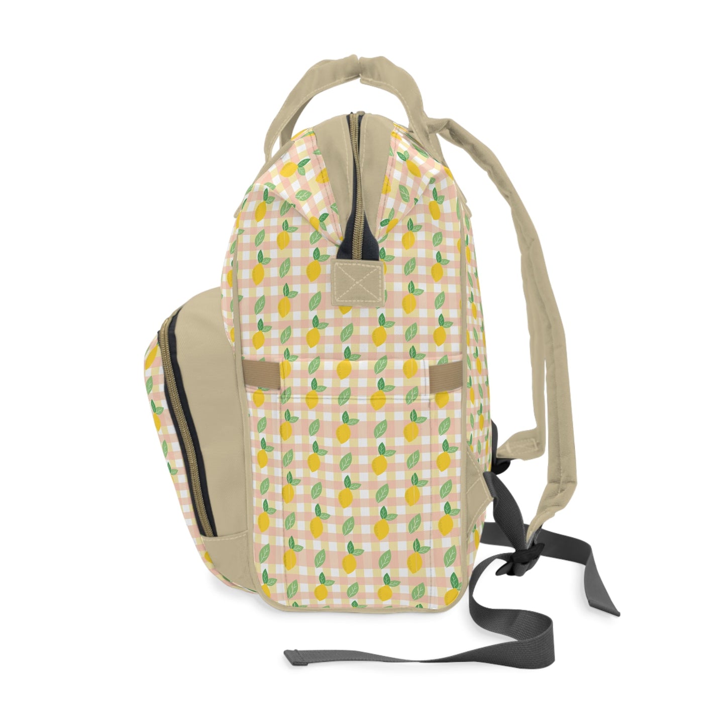 Backpack Bag in Checkered Lemons - Modern Kastle Shop