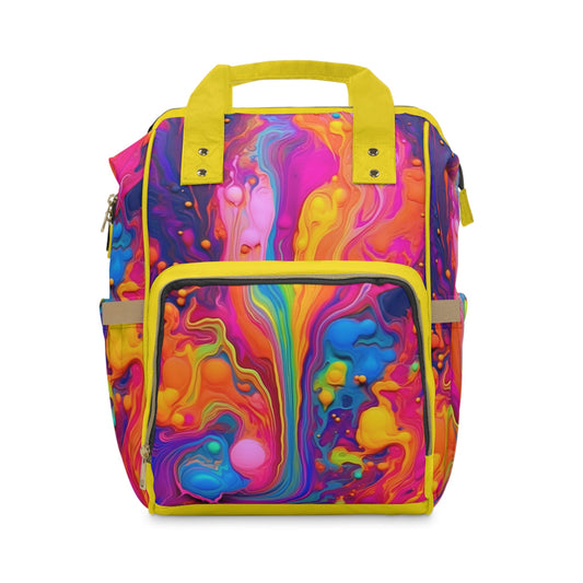 Backpack Bag in Rainbow Flow - Modern Kastle Shop