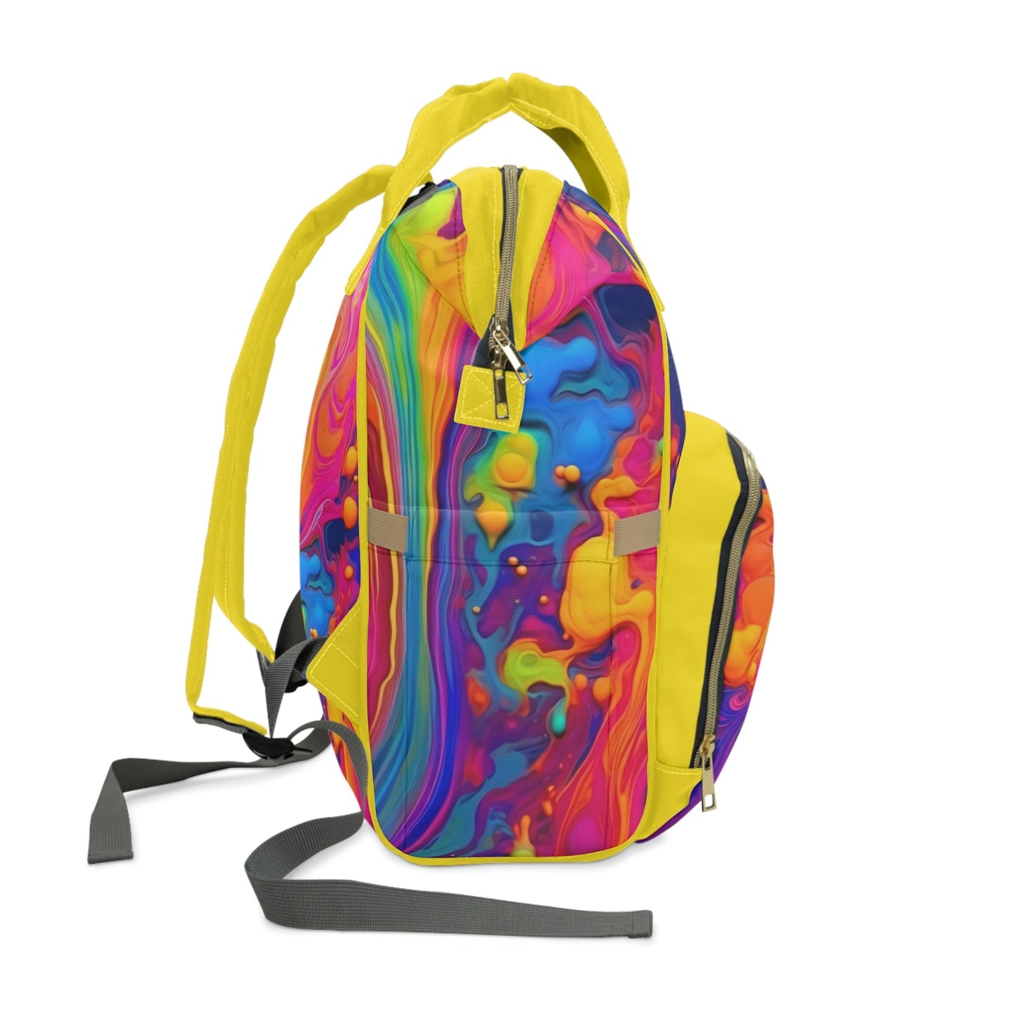 Backpack Bag in Rainbow Flow - Modern Kastle Shop