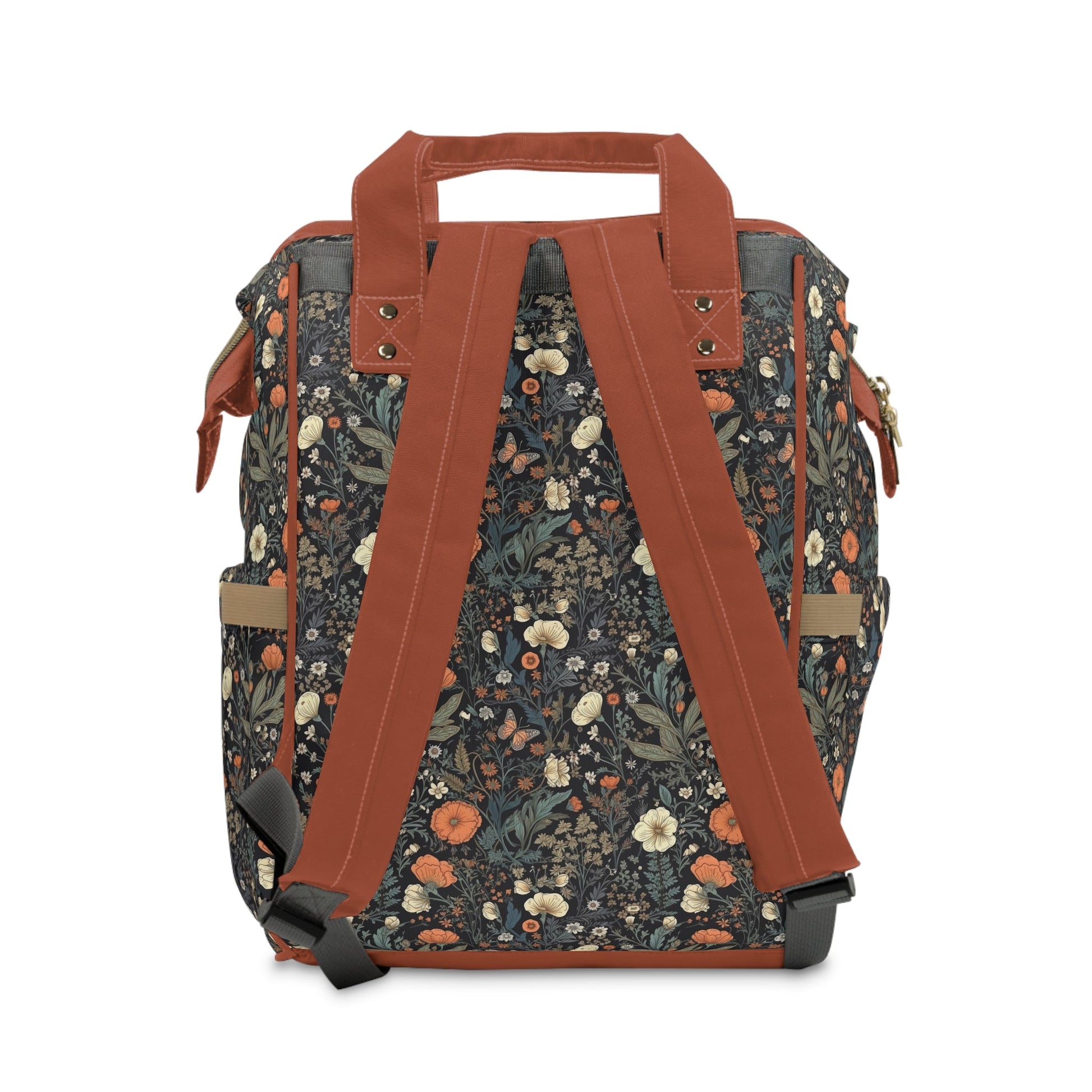 Diaper Backpack Bag in Night Flowers - Modern Kastle Shop