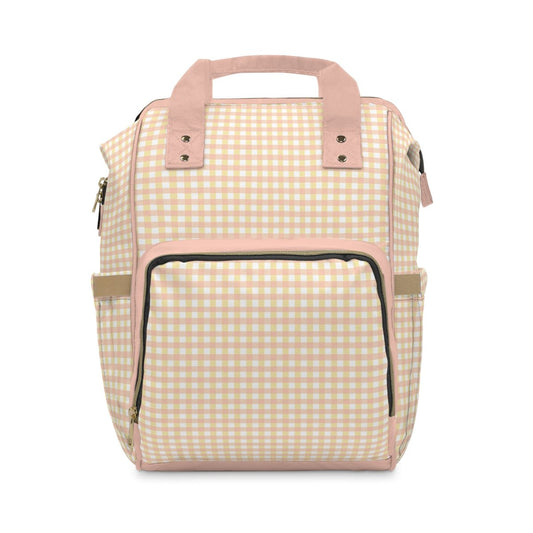 Diaper Backpack Bag in Precious Moments Gingham - Modern Kastle Shop