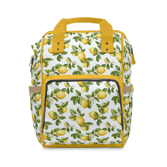 Diaper Backpack Bag in Vintage Lemons - Modern Kastle Shop