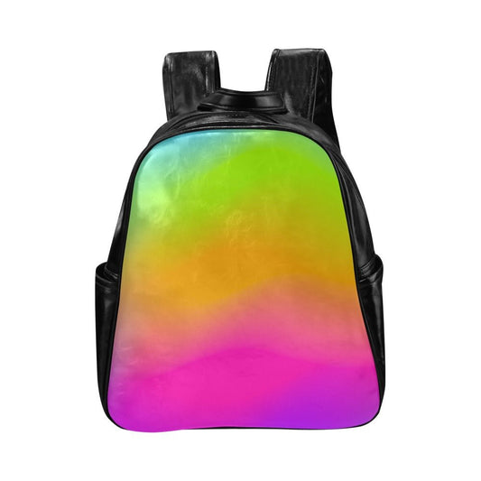 Leather Tablet Backpack in Neon Smoke - Modern Kastle Shop