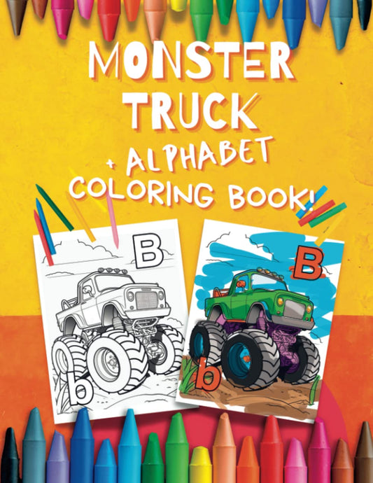 Monster Truck ABC Coloring Book