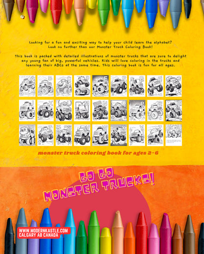 Monster Truck ABC Coloring Book