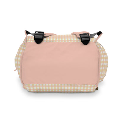 Diaper Backpack Bag in Precious Moments Gingham