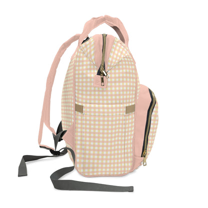 Diaper Backpack Bag in Precious Moments Gingham