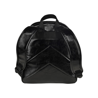 Leather Tablet Backpack in Rainbow Flow