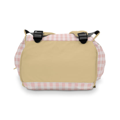 Backpack Bag in Blush Gingham - Modern Kastle Shop