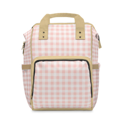 Backpack Bag in Blush Gingham - Modern Kastle Shop