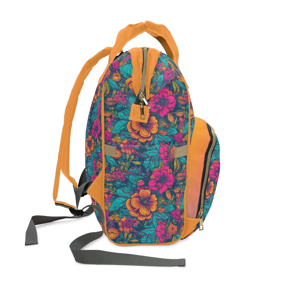 Backpack Bag in Neon Floral Dreams - Modern Kastle Shop
