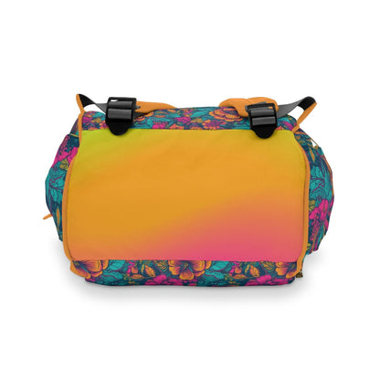 Backpack Bag in Neon Floral Dreams - Modern Kastle Shop