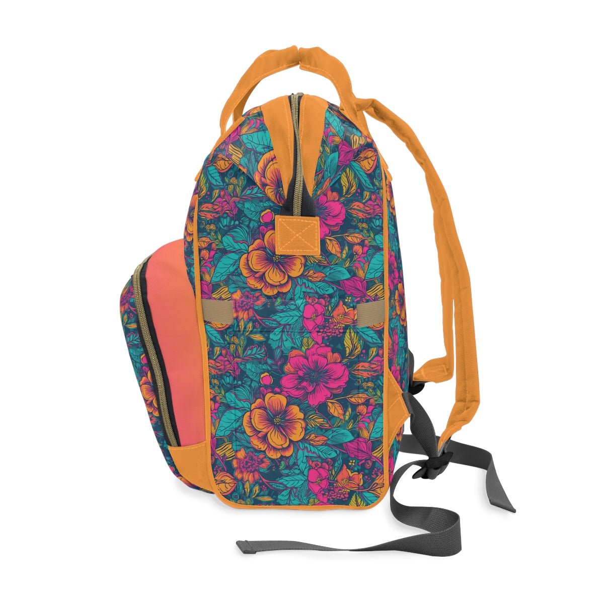 Backpack Bag in Neon Floral Dreams - Modern Kastle Shop