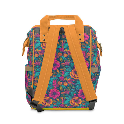 Backpack Bag in Neon Floral Dreams - Modern Kastle Shop