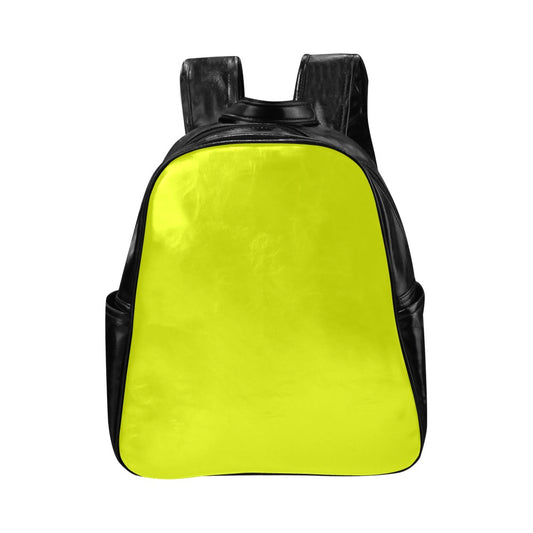 Leather Tablet Backpack in Neon