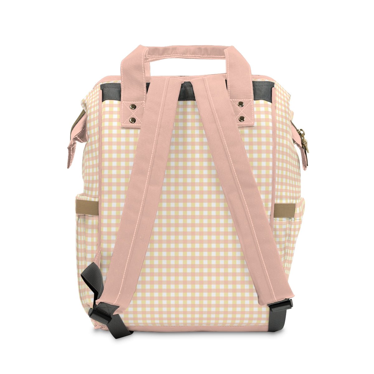 Diaper Backpack Bag in Precious Moments Gingham - Modern Kastle Shop