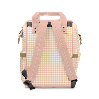 Diaper Backpack Bag in Precious Moments Gingham - Modern Kastle Shop