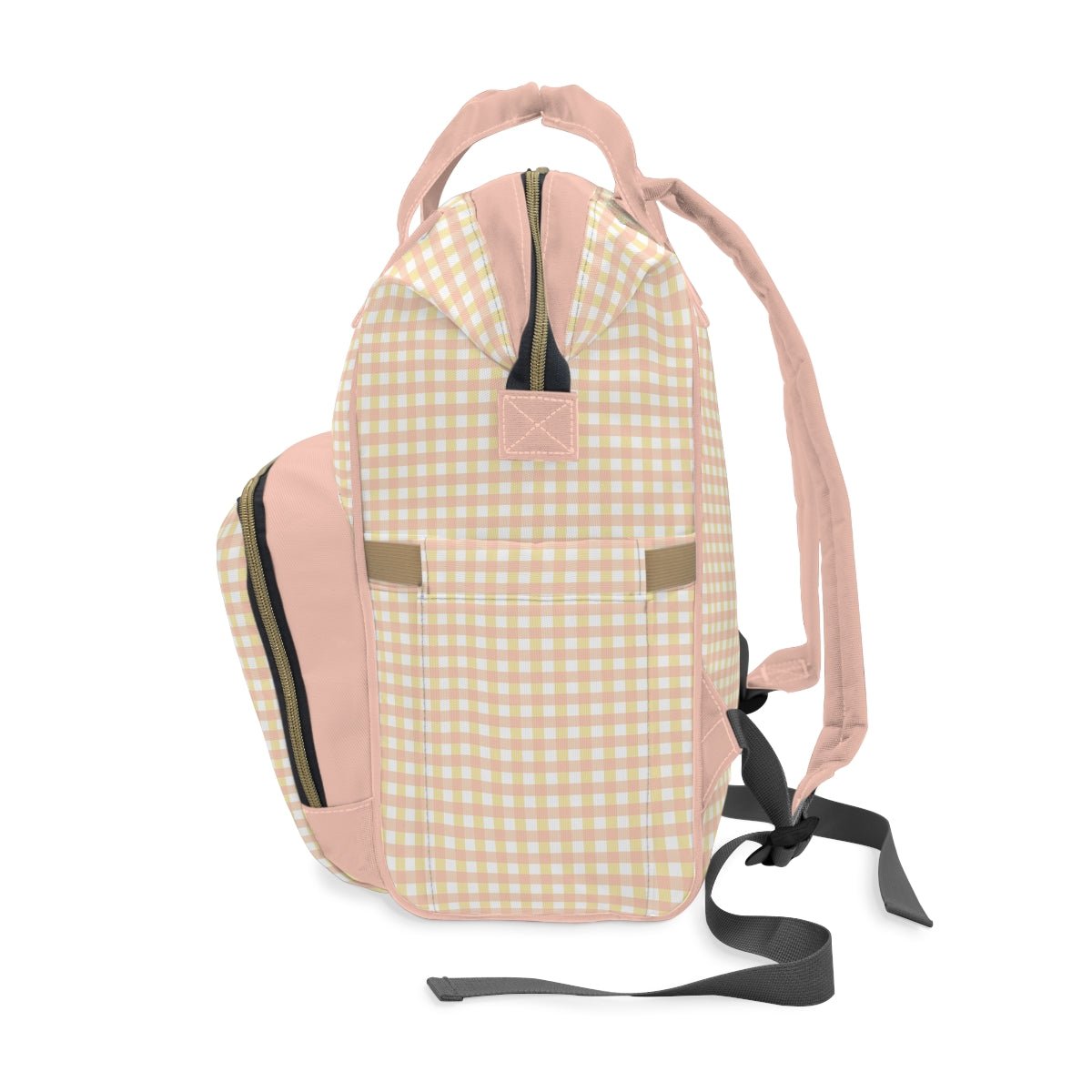 Diaper Backpack Bag in Precious Moments Gingham - Modern Kastle Shop